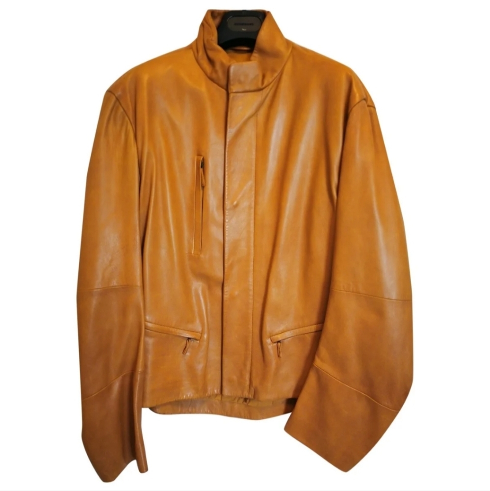 Authentic Burberry Biker Leather Jacket